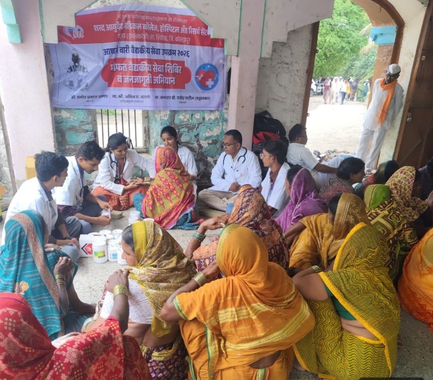 पंढरपूर वारीत शरद आयुर्वेद मेडिकल कॉलेजची मोफत वैद्यकीय सेवा