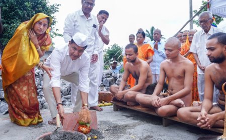 डॉ.जे.जे.सोसायटीत नूतन मानस्तंभ पूजन व शिलान्यास सोहळा संपन्न