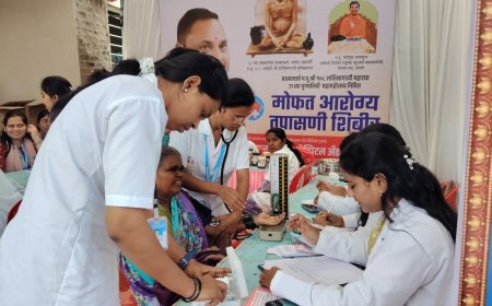 शरद आयर्वेद मेडिकल कॉलेजमार्फत नांदणीत आरोग्यसेवा