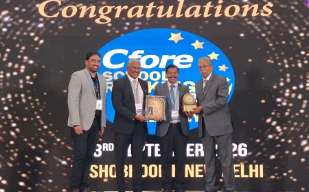 संजय घोडावत इंटरनॅशनल स्कूलला ‘सीफोर स्कूल एक्सलन्स अवॉर्ड 2026'